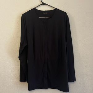 J Jill wearever black zipper jacket